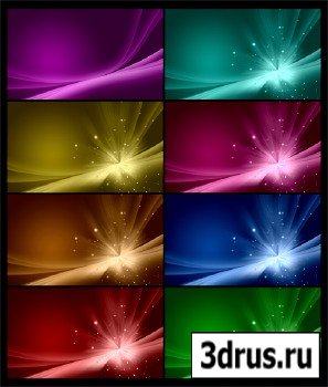 PSD Source - Colored Radioactive Rays Backgrounds