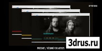 ThemeForest - Presskit/Resume for Artists + Mobile Version (All Colors)