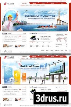 PSD Web Templates - Business Of World Wide