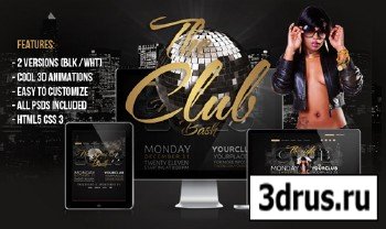ThemeForest - 3D New Years Eve Bash Template