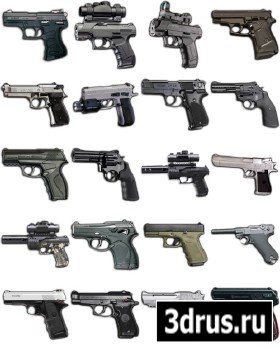 Scrap Set - Pistols Icons PNG Files