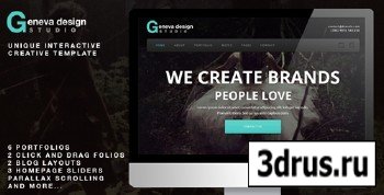 ThemeForest - Geneva Unique Interactive Creative Template
