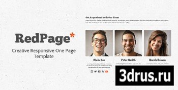 ThemeForest - Red Page: Creative Responsive One Page Template