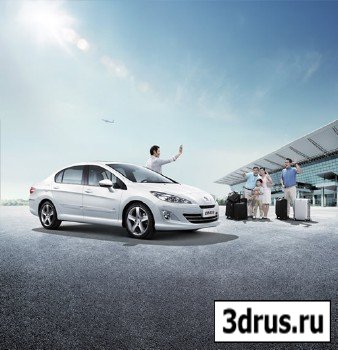 MEGA PSD Source - Car Advertising Poster