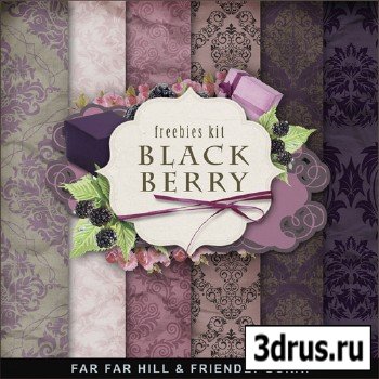 Scrap-set - Black Berry