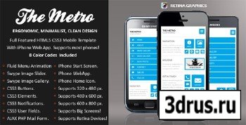 ThemeForest - The Metro Mobile Retina - HTML5 & CSS3 And iWebApp
