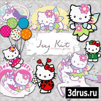 Scrap-kit - Painted Joy Kitty