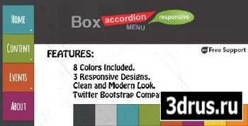 CodeCanyon - Box Accordion Menu - Responsive