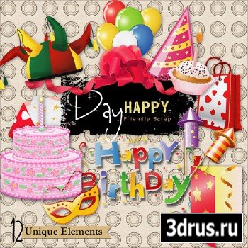 Scrap-kit - Happy BirthDay PNG Images