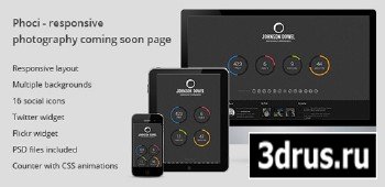 ThemeForest - Phoci - Responsive Photography Coming Soon Page