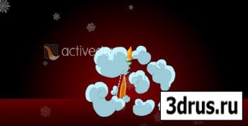 ActiveDen - Beautiful New Year Fireworks Greeting Card (Incl FLA)