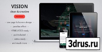 ThemeForest - VISION - clean, creative, parallax one page template