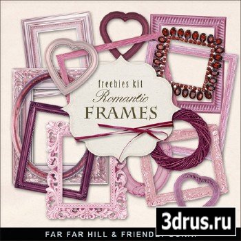 Scrap-kit Romantic Cluster Frames For Valentines Day 2013