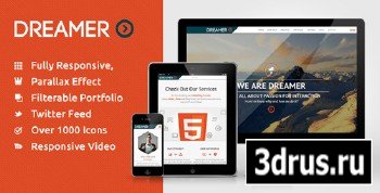 ThemeForest - Dreamer - Responsive One Page Parallax Template