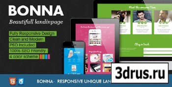 ThemeForest - Bonna - Responsive Landing Page