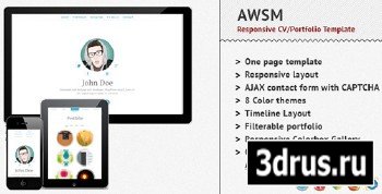 ThemeForest - AWSM - Responsive CV Portfolio Template