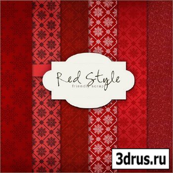 Textures - Winter Red Style Backgrounds