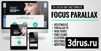 ThemeForest - Focus - Parallax One Page HTML Template