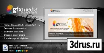ThemeForest - GFXMedia - Business & Portfolio Template 6 in 1