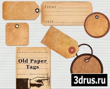 Scrap Kit - Old Paper Tags