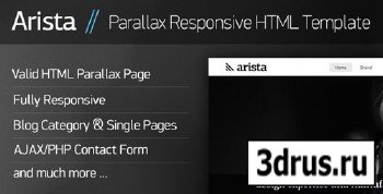ThemeForest - Arista - Parallax Responsive HTML Template