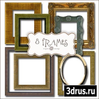 Scrap Set - 8 Frames PNG Files