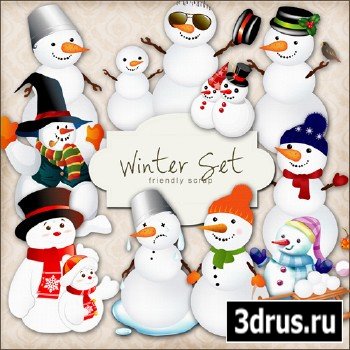 Scrap-kit - Winter Set - Snowman PNG Images