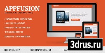 ThemeForest - AppFusion - Nifty Little Responsive Landing Page