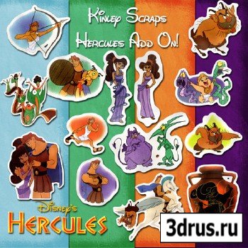 Scrap Set -  Hercules PNG and JPG Files