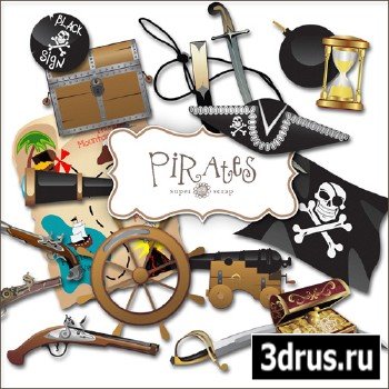 Scrap Set - Pirates PNG Files