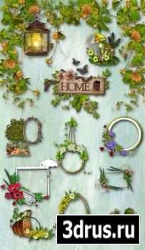 Scrap Set - Welcome Home PNG and JPG Files