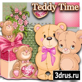 Scrap Set - Teddy Time PNG and JPG Files