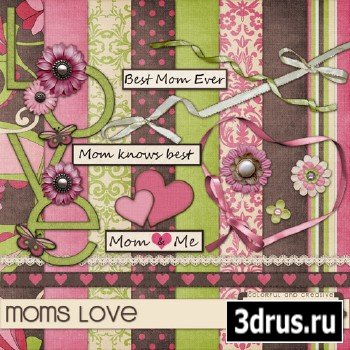 Scrap Set - Moms Love PNG and JPG Files