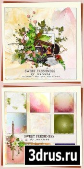 Scrap Set - Sweet Freshness PNG and JPG Files