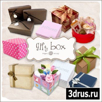 Scrap Set - Gift Box PNG Files