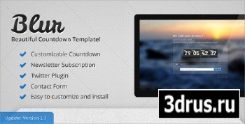 ThemeForest - Blur v1.0 - Coming Soon/Under Construction Template - FULL
