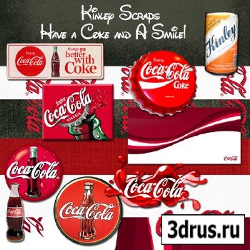 Scrap Set - Have a Coke and A Smile!