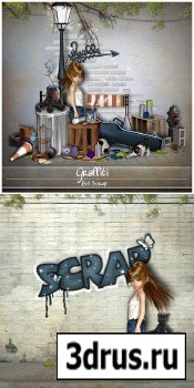 Scrap Set - Graffiti PNG and JPG Files