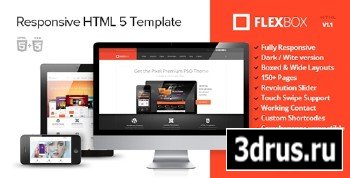 ThemeForest - FlexBox - HTML5 Template Responsive/Dark Version