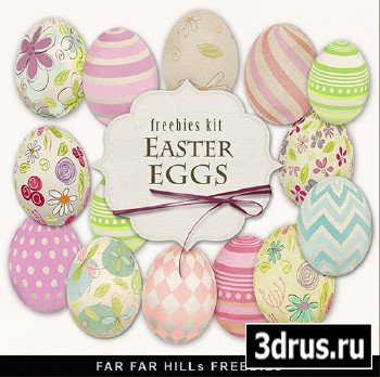 Scrap-kit - Easter Eggs PNG Cliparts