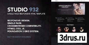 ThemeForest - Studio 932 - Single Page Responsive Template - RIP