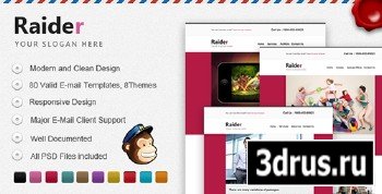 ThemeForest - Raider - Responsive Multipurpose E-mail Template - RIP