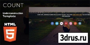 ThemeForest - Count - Underconstruction HTML5 Template - RIP