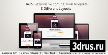 ThemeForest - Hello Responsive Coming Soon Template - RIP