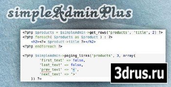 CodeCanyon - simpleAdminPlus - PHP Scripts