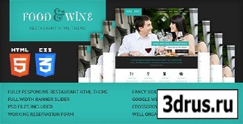 ThemeForest - Food & Wine - HTML Responsive Theme - RIP