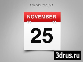 Awesome Calendar Icon PSD Source