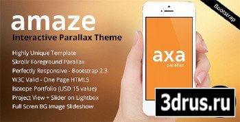 ThemeForest - AMAZE - Interactive Parallax - Responsive HTML5 - RIP