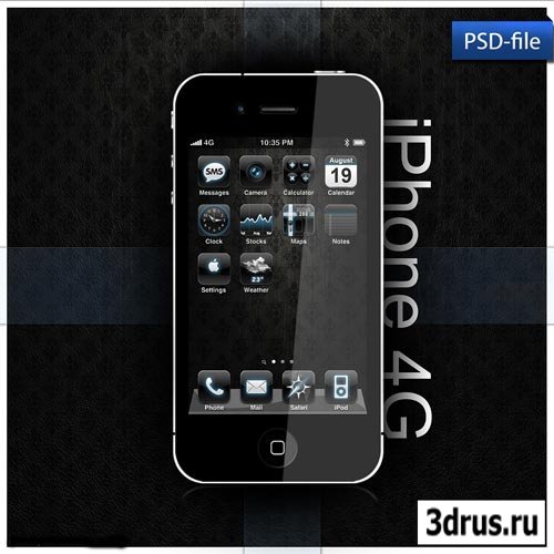  iPhone 4G   PSD 