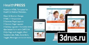 ThemeForest - HealthPress - Health and Medical HTML Template - RIP
